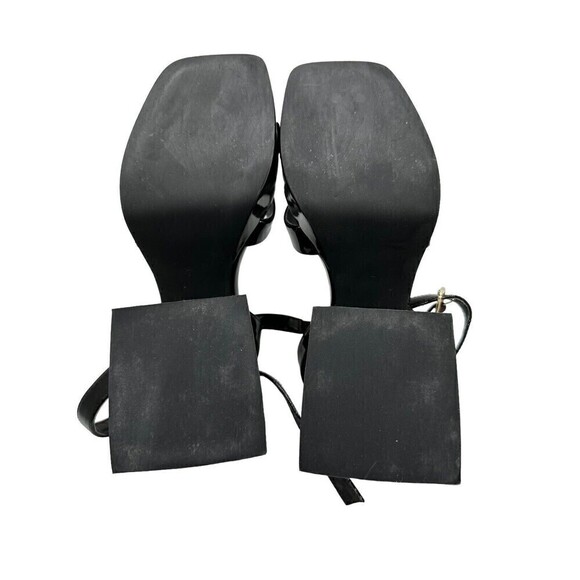 Jeffrey Campbell Matriarch Sandal in Black  Crinkle Pattern Size 7 - Picture 8 of 9